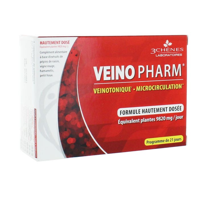 3 Chênes Veino Pharm Extra Strong Dosage 42 Tablets