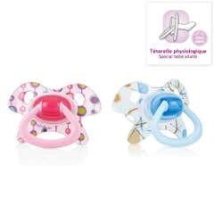 Nuby Orthodontic Pacifiers Collection Geo 0-6 Months