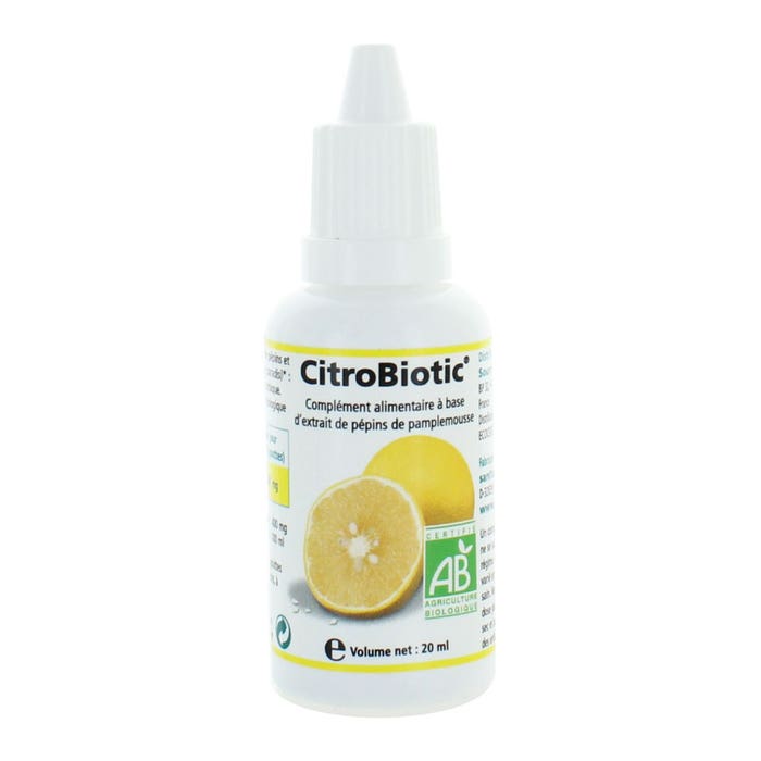 Grapefruit Seed Extract With Vitamin C Bioes 20ml Citrobiotic