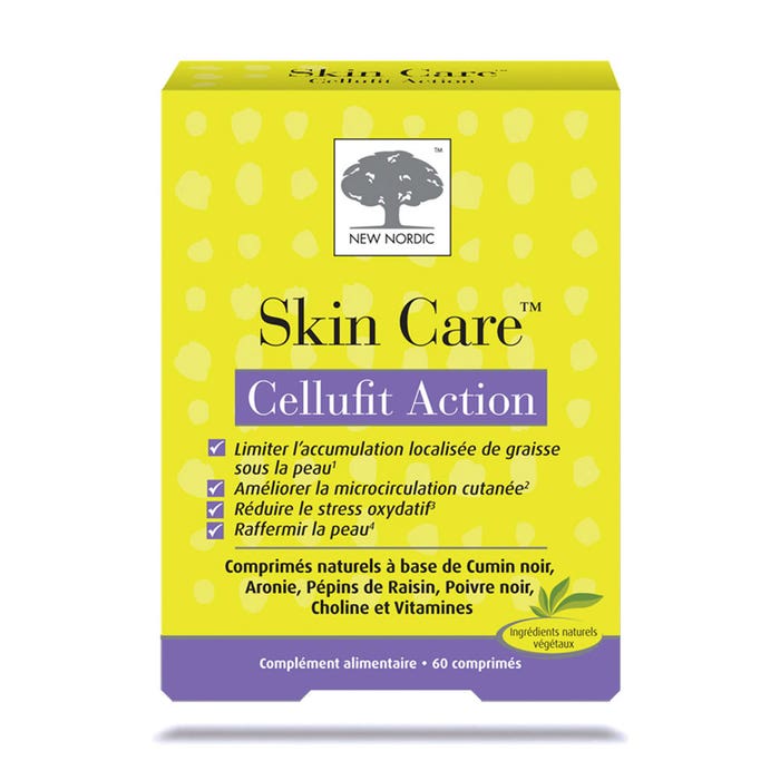 Skin Care Cellufit Action 60 Tablets New Nordic