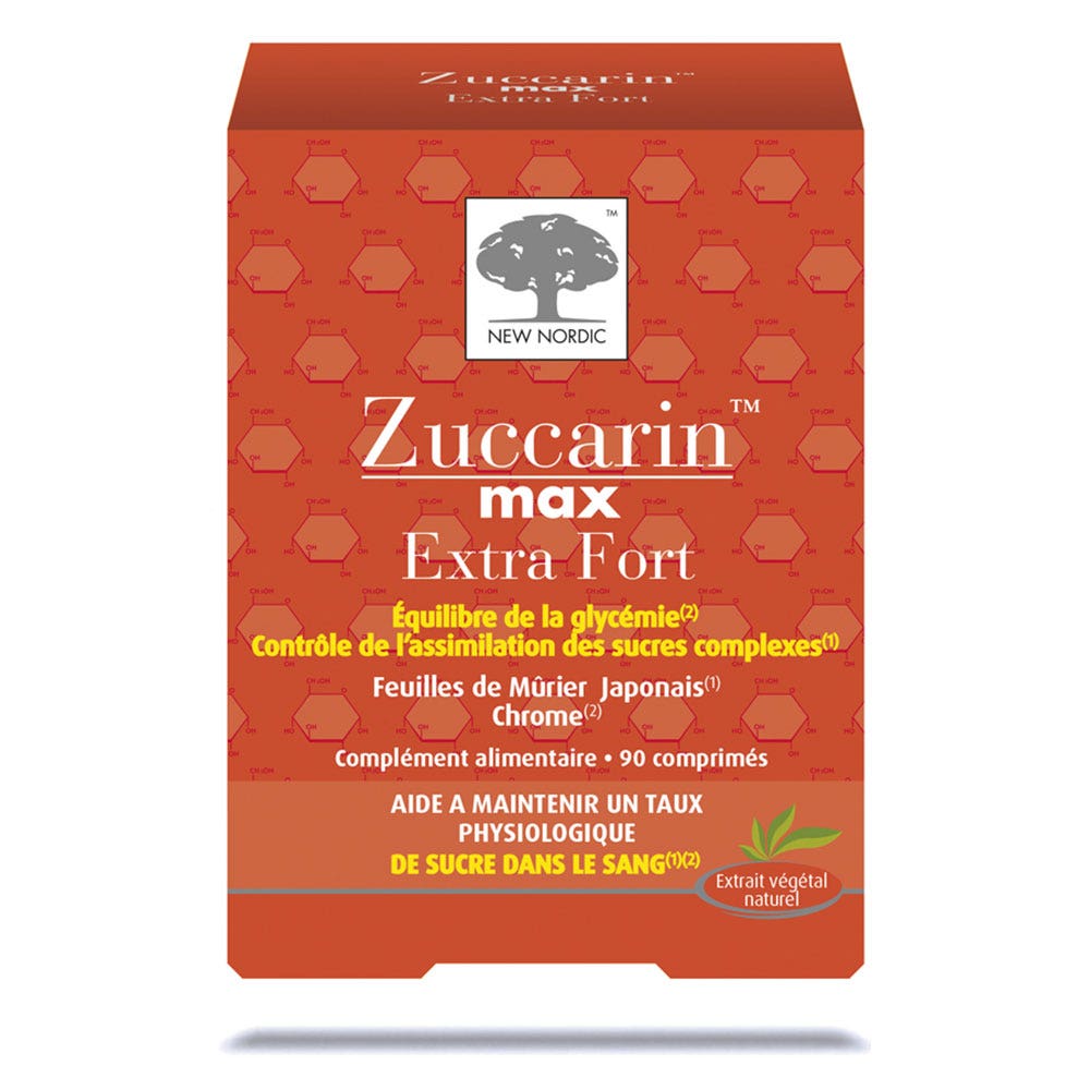 New Nordic Zuccarin Max Extra Fort 90 Tablets