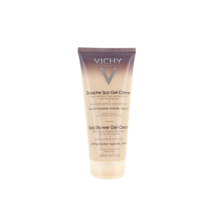 Spa Shower Gel Cream Sensitive Skins 200ml Douche Spa Peaux Sensibles Vichy