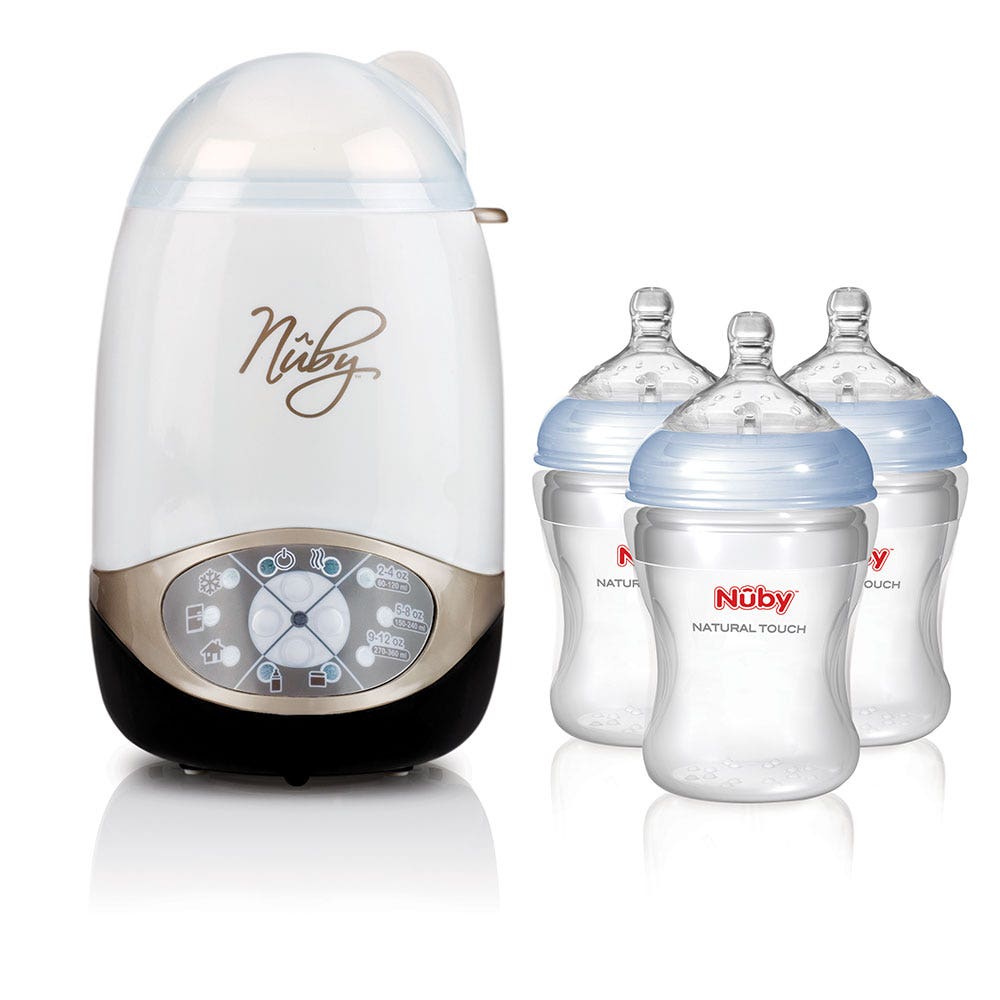 Nuby Deluxe In Electric Warmer And Sterilizer Baby Bottles Slow  Flow 150ml