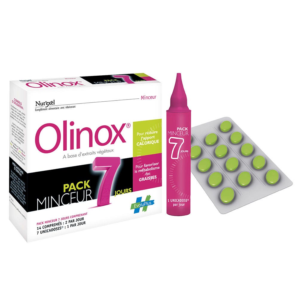 Evoluplus Nut'exel Olinox Slimming Pack 7 Days And 14 Tablets And 7 Unicadoses