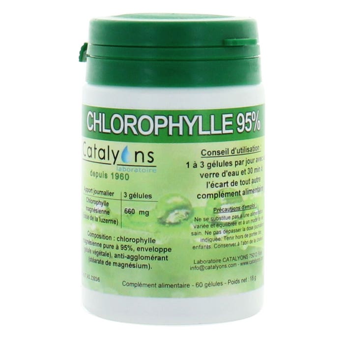 Chlorophyll Magnesium 60 Gelules Catalyons