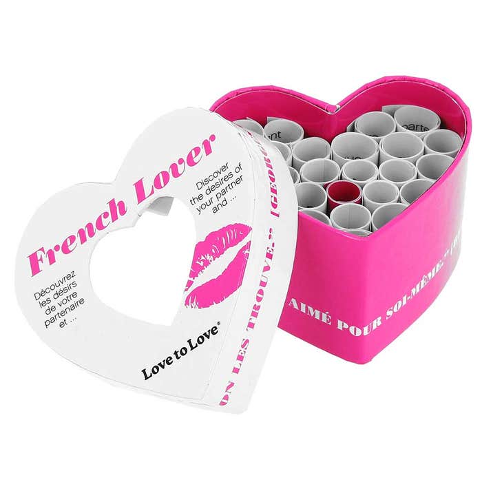 LOVE TO LOVE FRENCH LOVER FRENCH SEDUCTION GAME BOX OF 24 DARES
