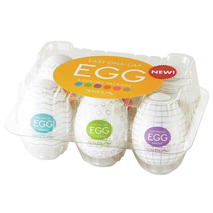 Egg Variety Disposable Male Masturbator Eggs Box Of 6 Tenga