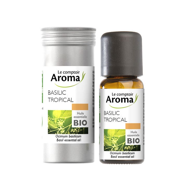 Organic Tropical Basil Essential Oil 10ml Le Comptoir Aroma