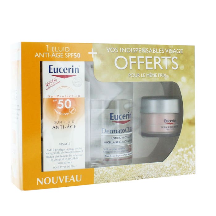 Eucerin Sun Cream + Day Cream +free Micellar Lotion 50ml