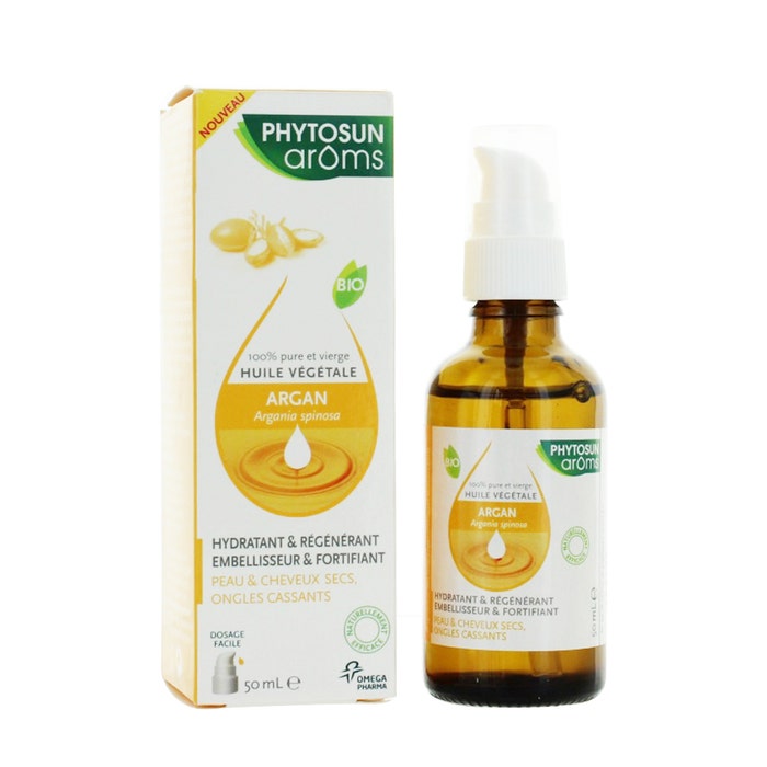 Argane Vegetable Oil For Dry Skin And Hair Bioes 50ml Phytosun Aroms