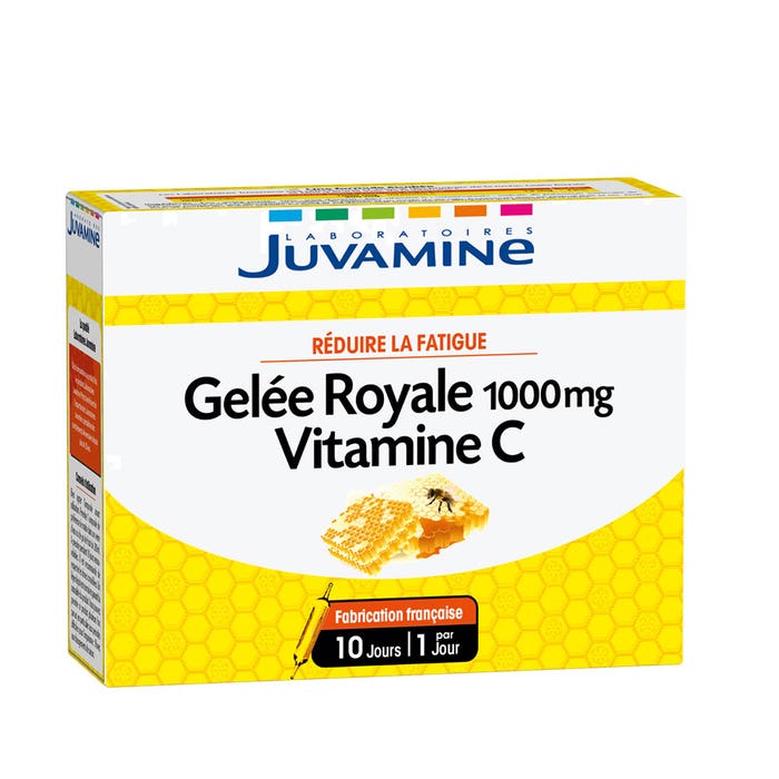 Juvamine Royal Jelly And Vitamin C X 10 Phials 1000 mg