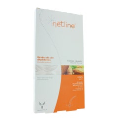 Netline Hair Removing Wax Strips 20 Strips + 4 Sweet Almond Oil Sachets