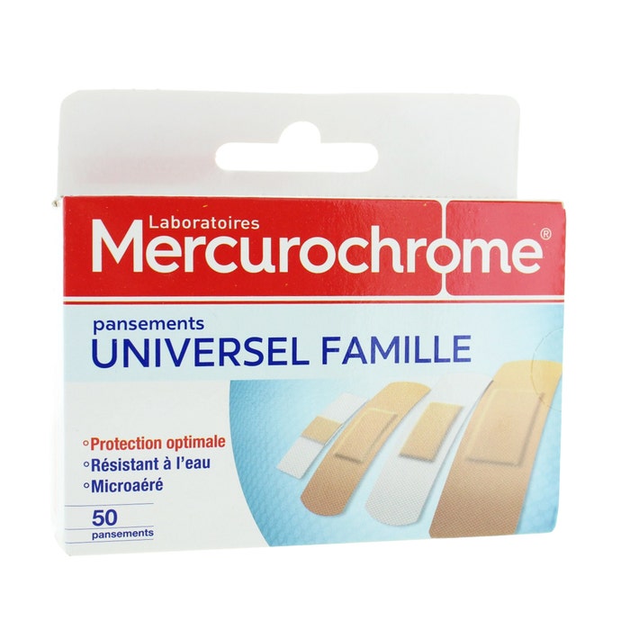 Universal Family 50 Strips Mercurochrome