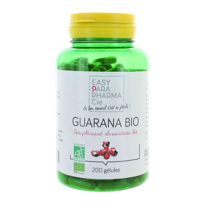 Easyparapharmacie Guarana Organic 200 Capsules