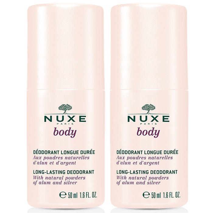 Long-lasting Body Deodorant 2x50ml Body Nuxe