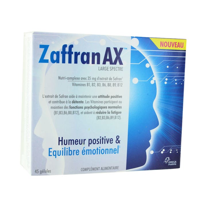 Zaffran Ax Positive Mood Emotional Balance X 45 Capsules