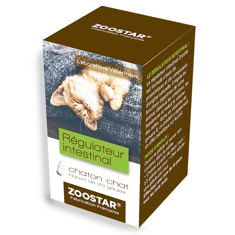 Zoostar Intestinal Regulator For Kittens And Cats 20 Capsules