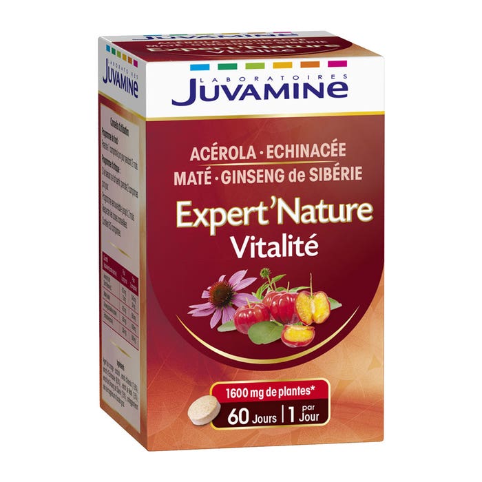 Juvamine Juvamine Expert'nature Vitality 60 Tablets