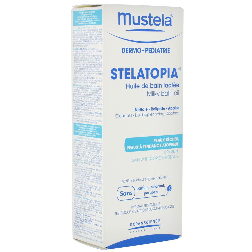 Mustela Stelatopia Milky Bath Oil 200ml