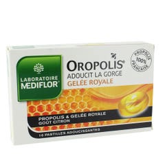Mediflor Merck Oropolis Royal Jelly Liquid Heart 16 X Soothing Lozenges Gout Citron 16 Pastilles