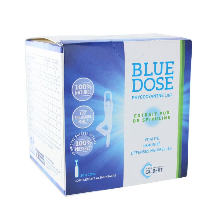 Neutraderm Blue Dose Liquid Spiruline 20 Doses