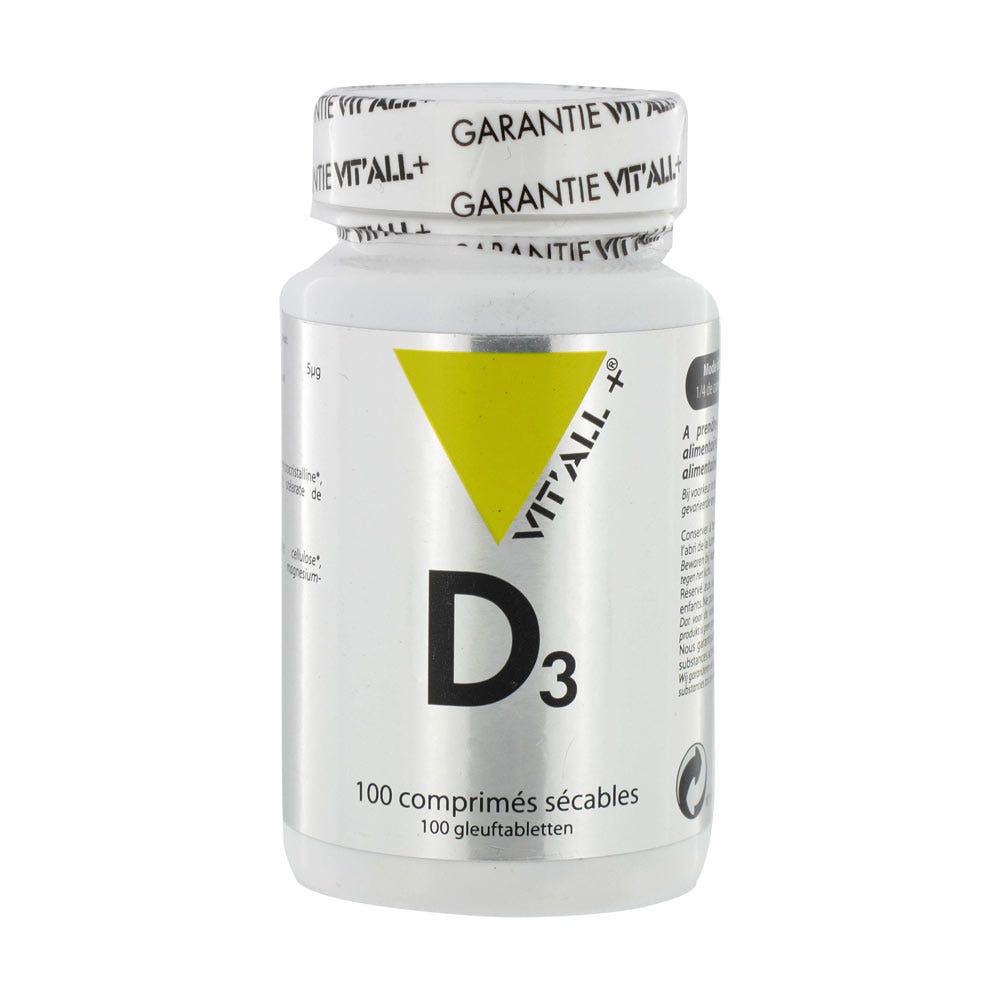 Vit'All+ Vitamin D3 20µg 100 tablets