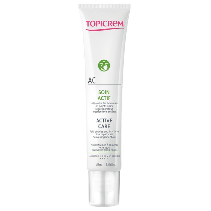 Topicrem Ac Peaux Mixtes A Grasses Ac Active Care Skins With Severe Imperfections Combination To Oily Skins 40ml