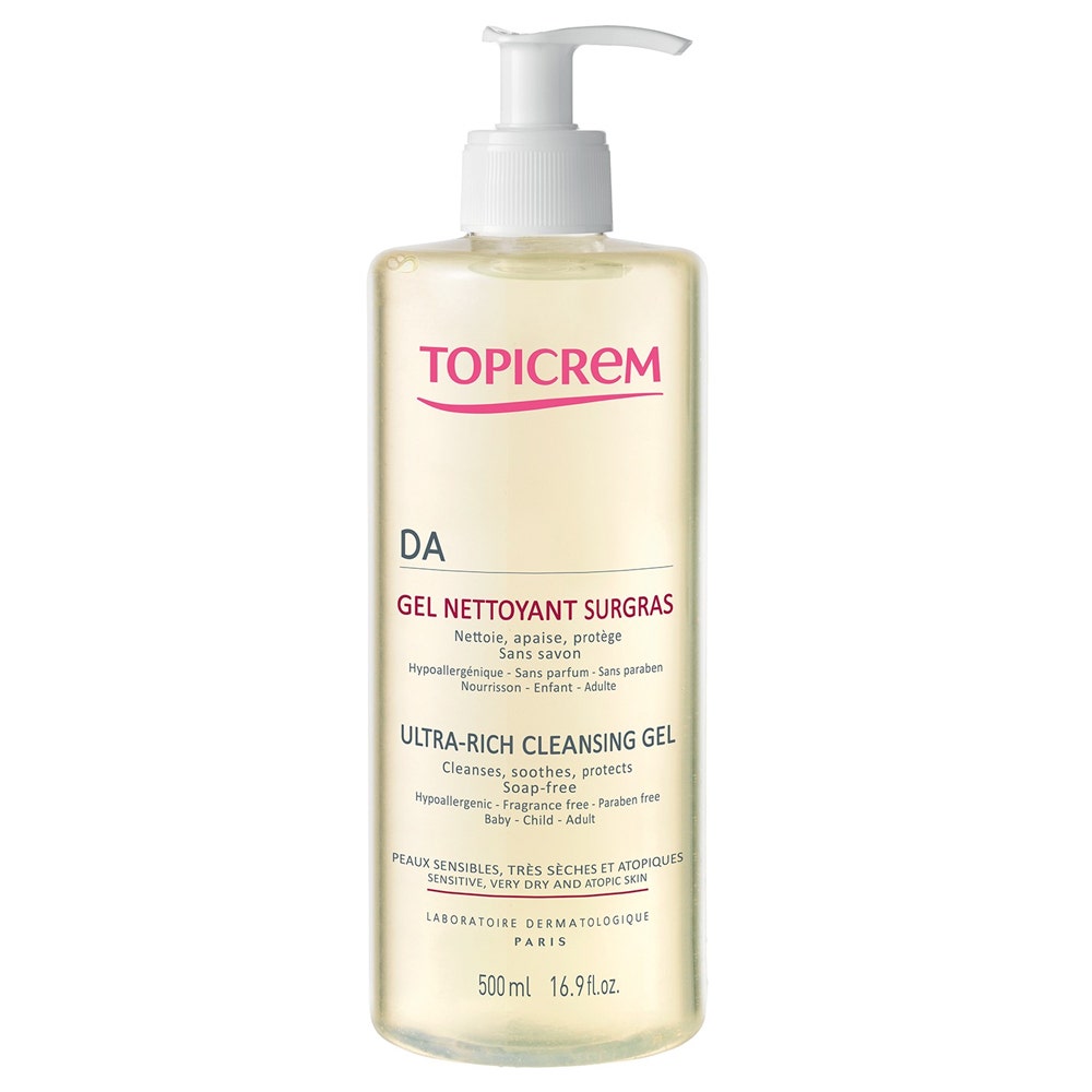 Topicrem Da Atopic Skin Da Ultra Rich Cleansing Gel Peaux Atopiques 500ml