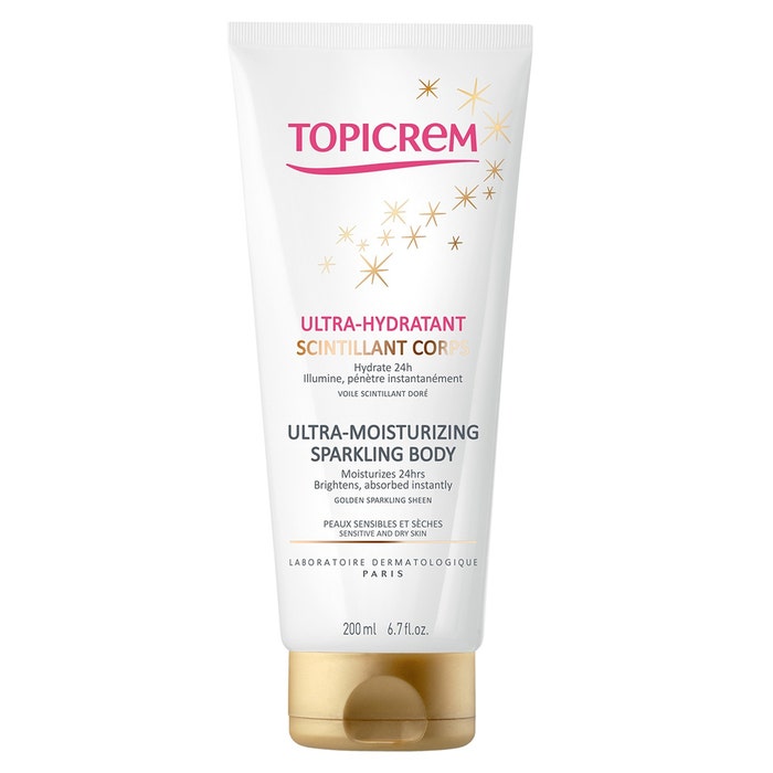 Topicrem Ultra-Hydratant Ultra Moisturizing Sparkling Body Peaux Sensibles Et Seches 200ml