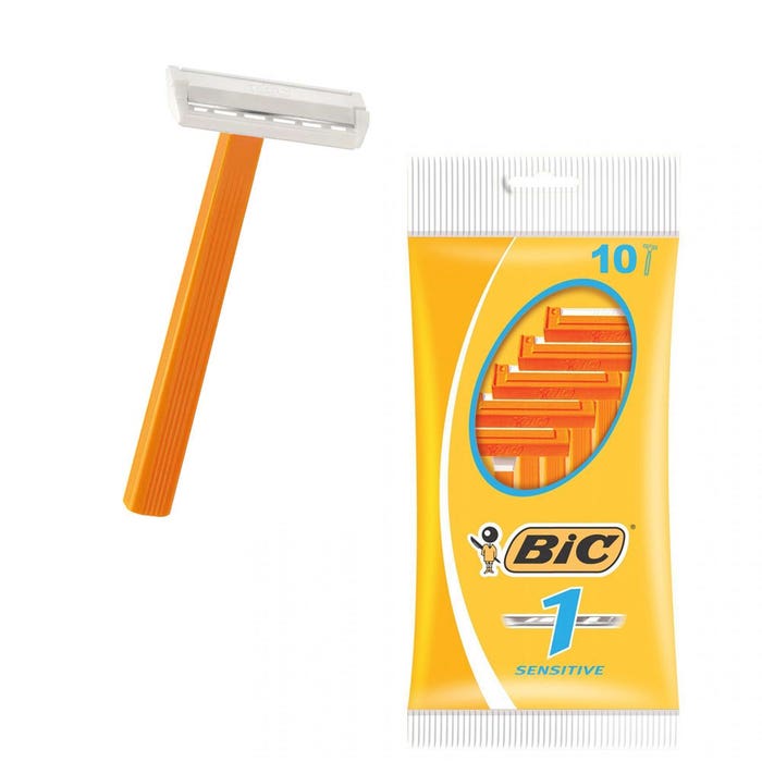 Big Razor Disposal Blade Bic Bic 1 Sensitive Disposable Razors 1 Blade X10 - Easypara