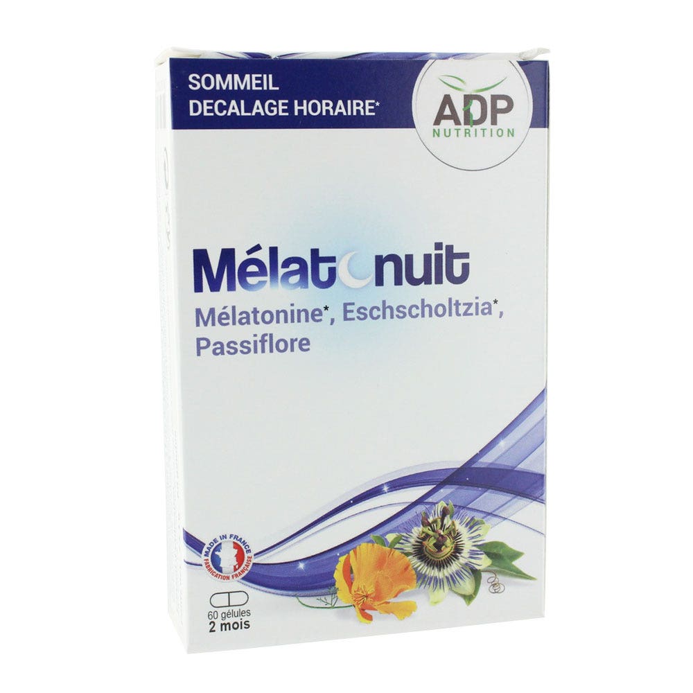 Adp Laboratoire Adp Melatonuit 60 Capsules 60 Gelules