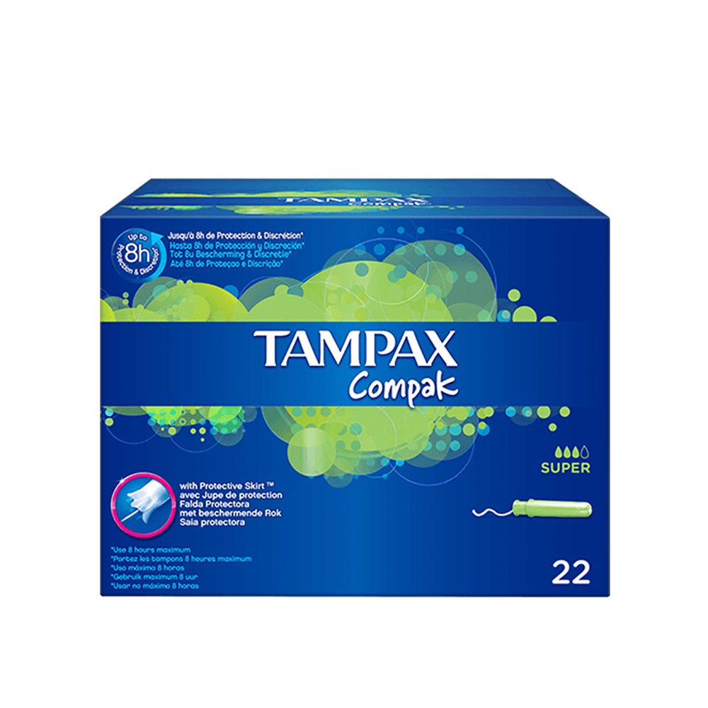Tampax Compak Super Tampons With Applicator X22