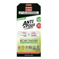 Cinq Sur Cinq Anti-Lice & Nits Environmental Treatment Kit