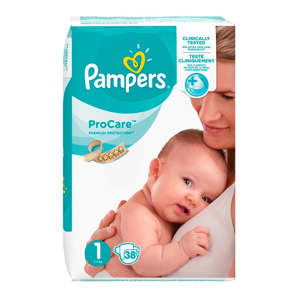 Pampers Premium Nappies Size 1 2-5kg x24