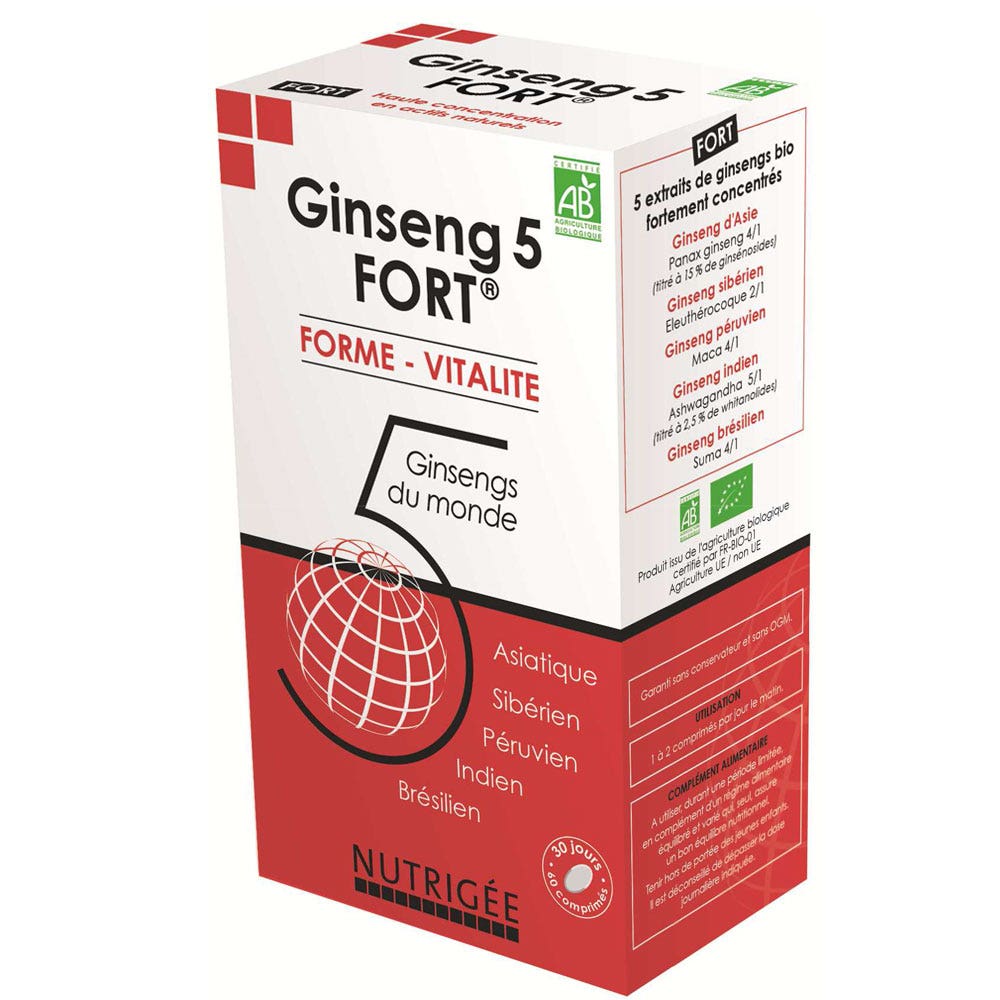 Nutrigée Ginseng 5 Fort 60 tablets