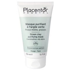 Placentor Végétal Green Clay Purifying Mask Combination To Oily Skins 150ml