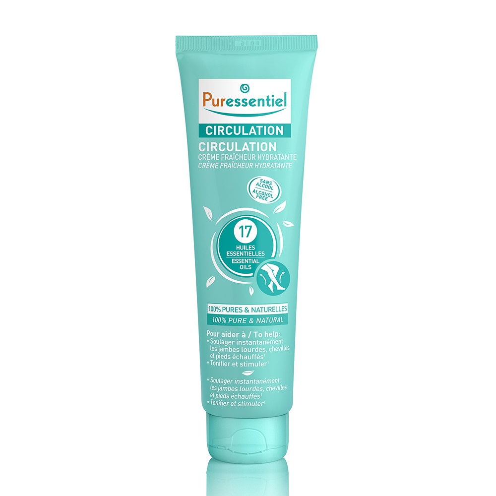 Puressentiel Essential Oils Puressentiel Moisturising Fresh Cream For Heavy Legs With 17 Essential Oils 100ml