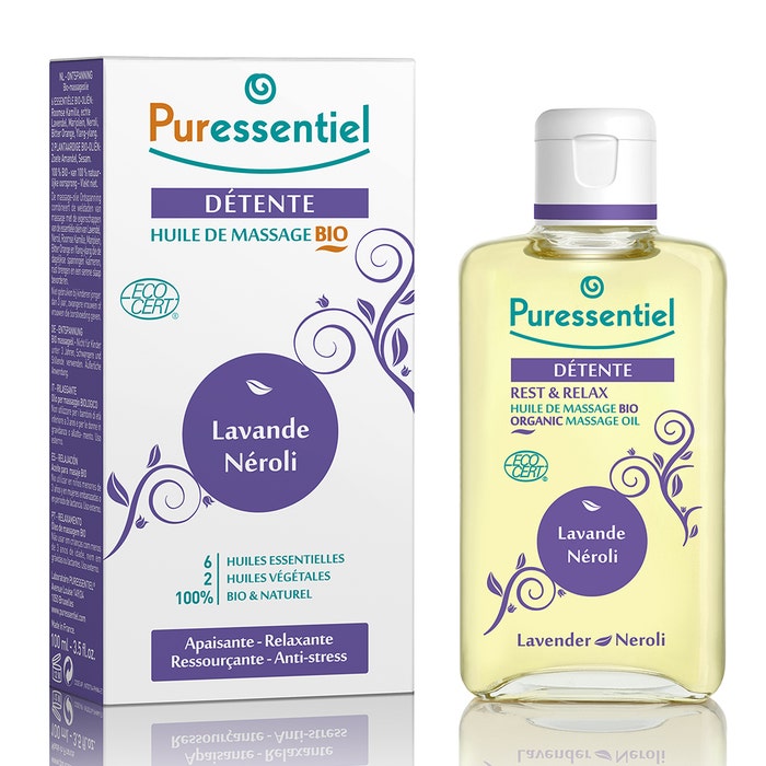 Relaxation Organic Massage Oil 100ml Sommeil - Détente Puressentiel