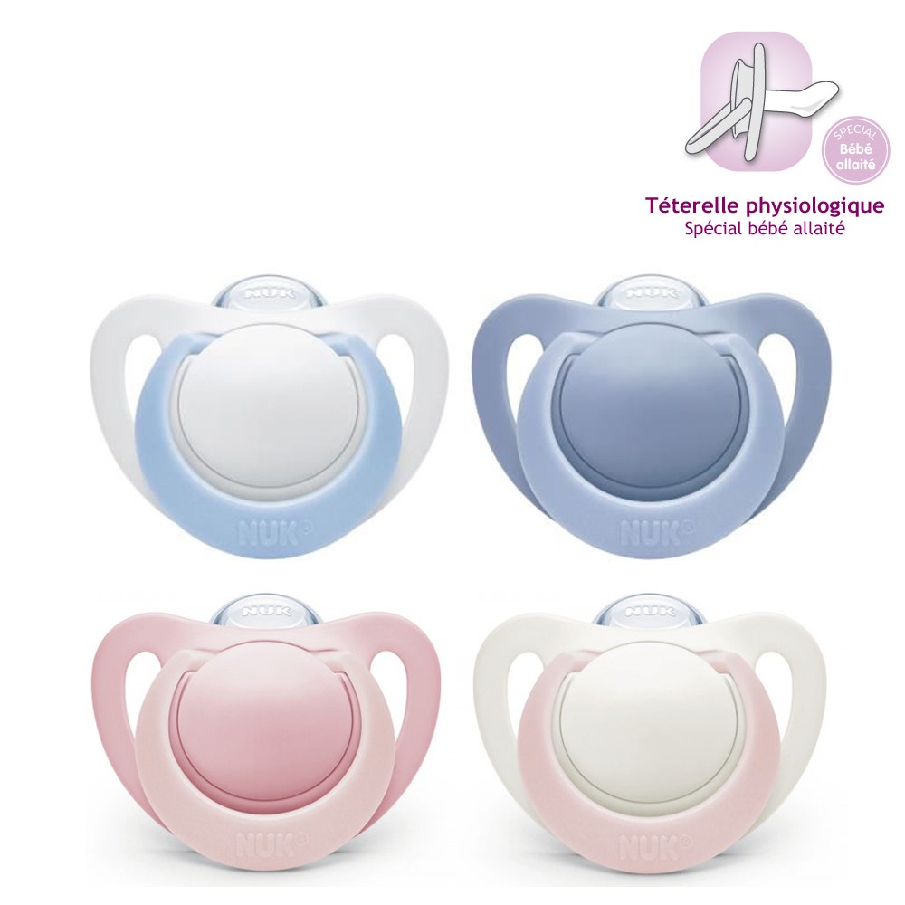 Nuk Genius Physiological Silicone Pacifiers Size 3 18 Months Plus X2