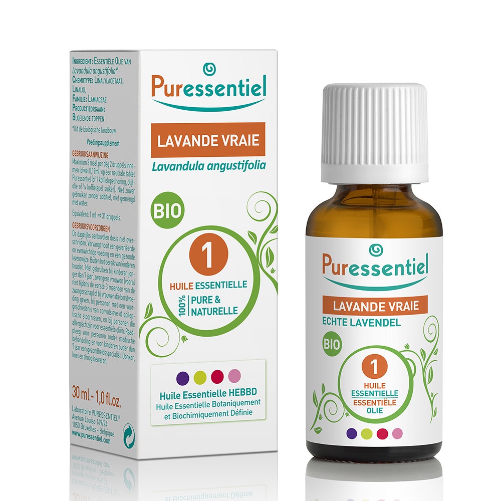 Puressentiel Essential Oils Organic Genuine Lavender Essential Oil 30 ml