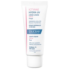 Ducray Ictyane Hydra Uv Face Light Cream Spf30 Normal To Dry Skin 40ml