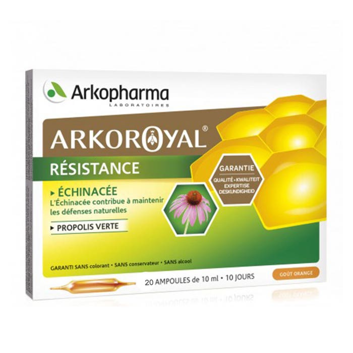 Arkopharma Arkoroyal Resistance X 20 Phials Echinacea And Propolis