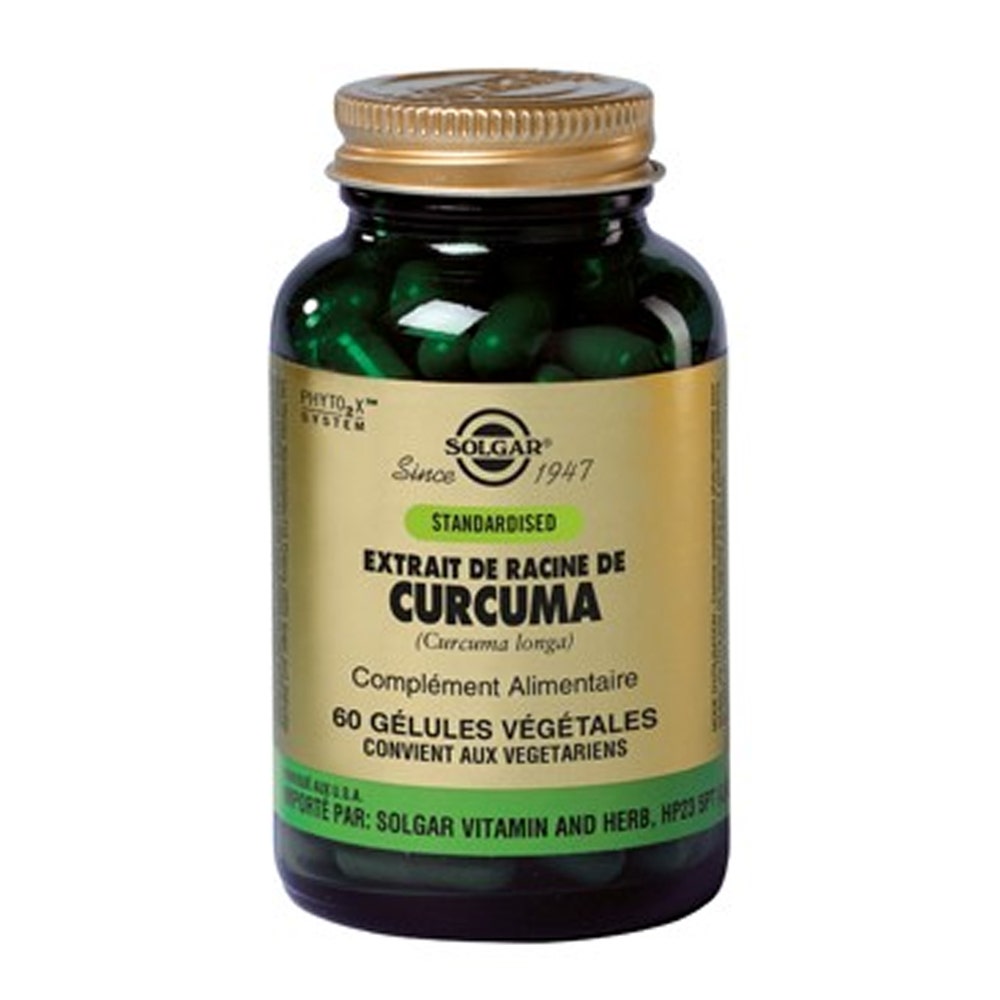 Solgar Turmeric Root Extract Antioxydant Os/Cartilage 60 Plant Capsules