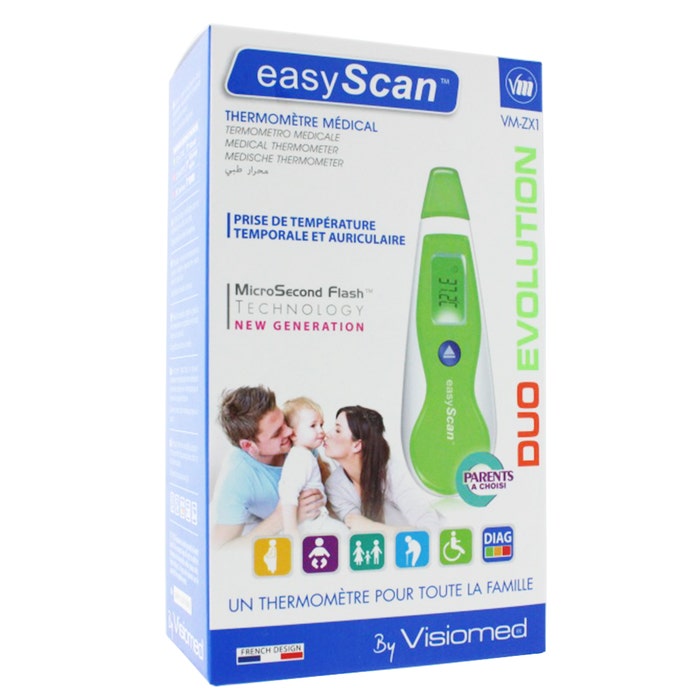 Easyscan Vm-zx1 Temporal And Auricular Thermometer Visiomed