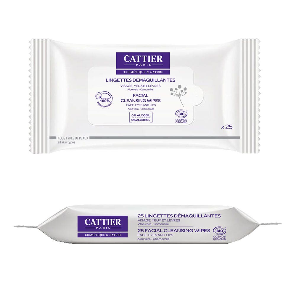 Cattier Organic Makeup Removal Wipes X25
