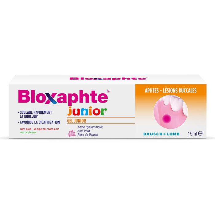 Bloxaphte Gel Junior Alcohol Free 15ml Bausch&Lomb