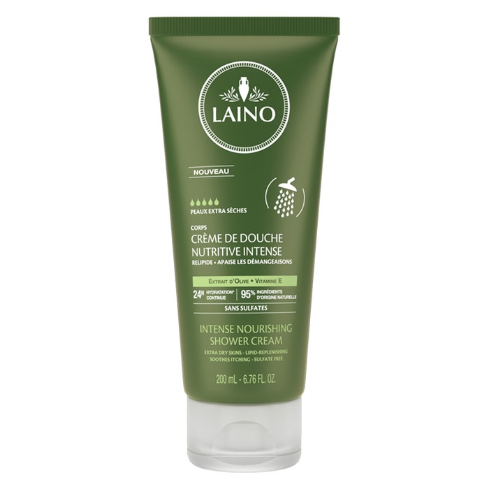 Intense Nourishing Olive Shower Cream 200ml extra dry skin Laino