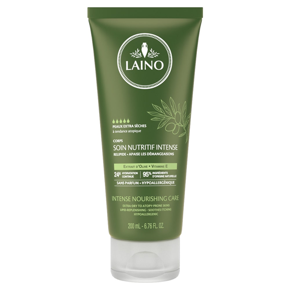 Laino Creme De Soin Nutritif Intense Corps Olive Extra Dry Atopic Skin 200ml