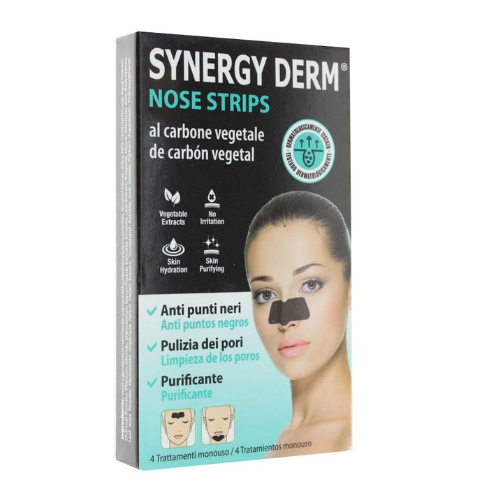 Synergy Derm Nose Strips Charcoal X4 Nose patch Incarose