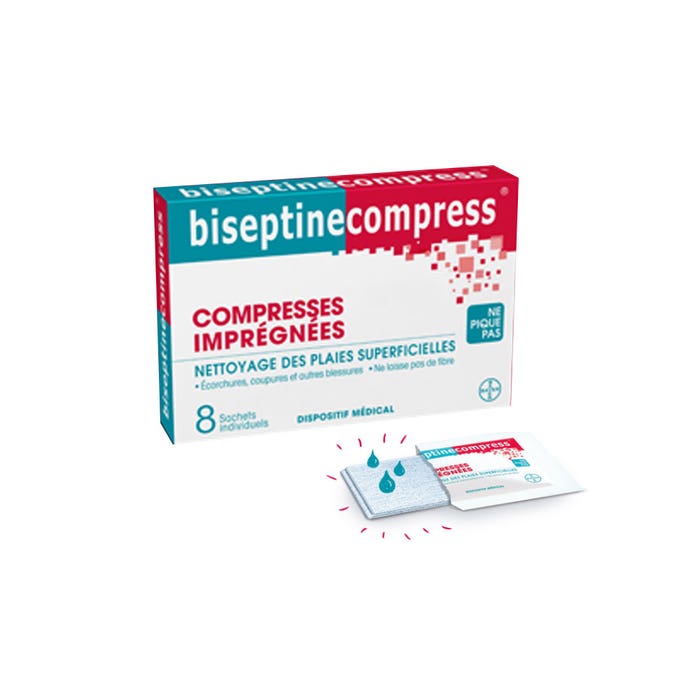 Bayer Biseptine Soaked Compresses X 8